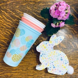 🔴4 for 25🔴 Starbucks Spring Easter Reusable Hot Cups New NWOT